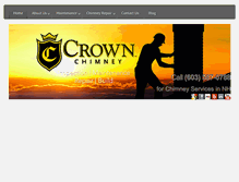 Tablet Screenshot of crownchimney.com